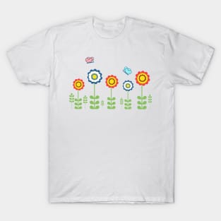 Summer flowers and butterflies T-Shirt